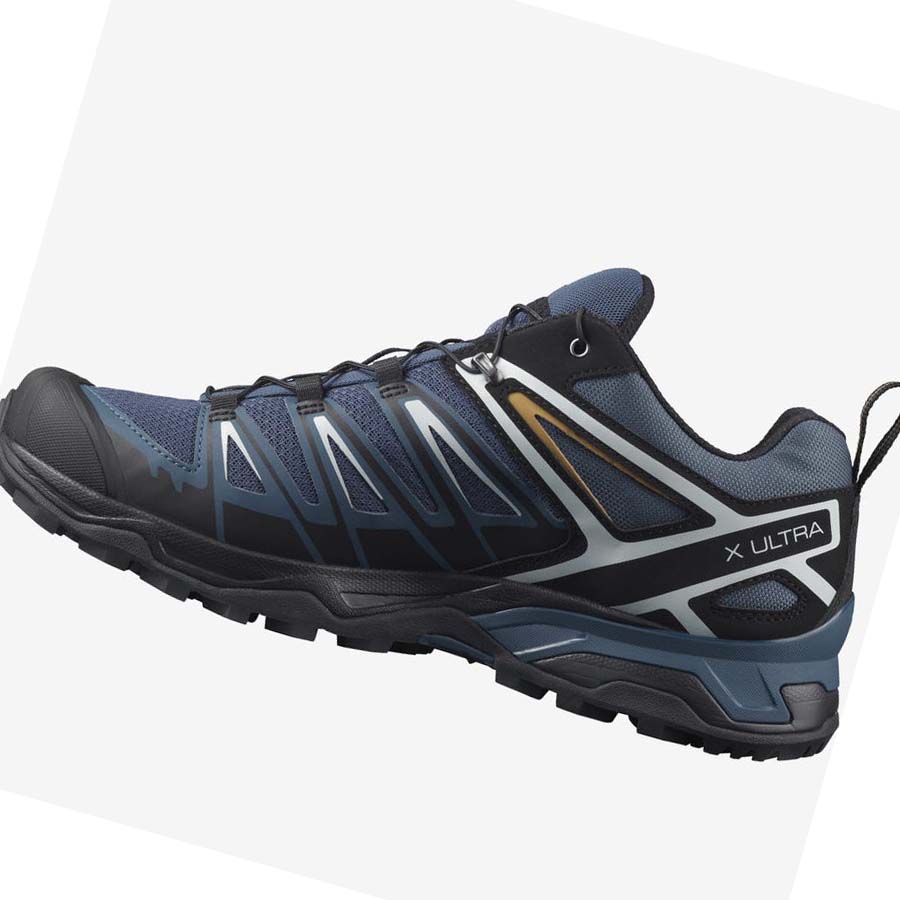 Salomon X ULTRA 3 Túracipő Férfi Sötétkék | HU 2041EBC